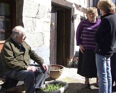 Juan Garmendia en casa de Belén Saralegui